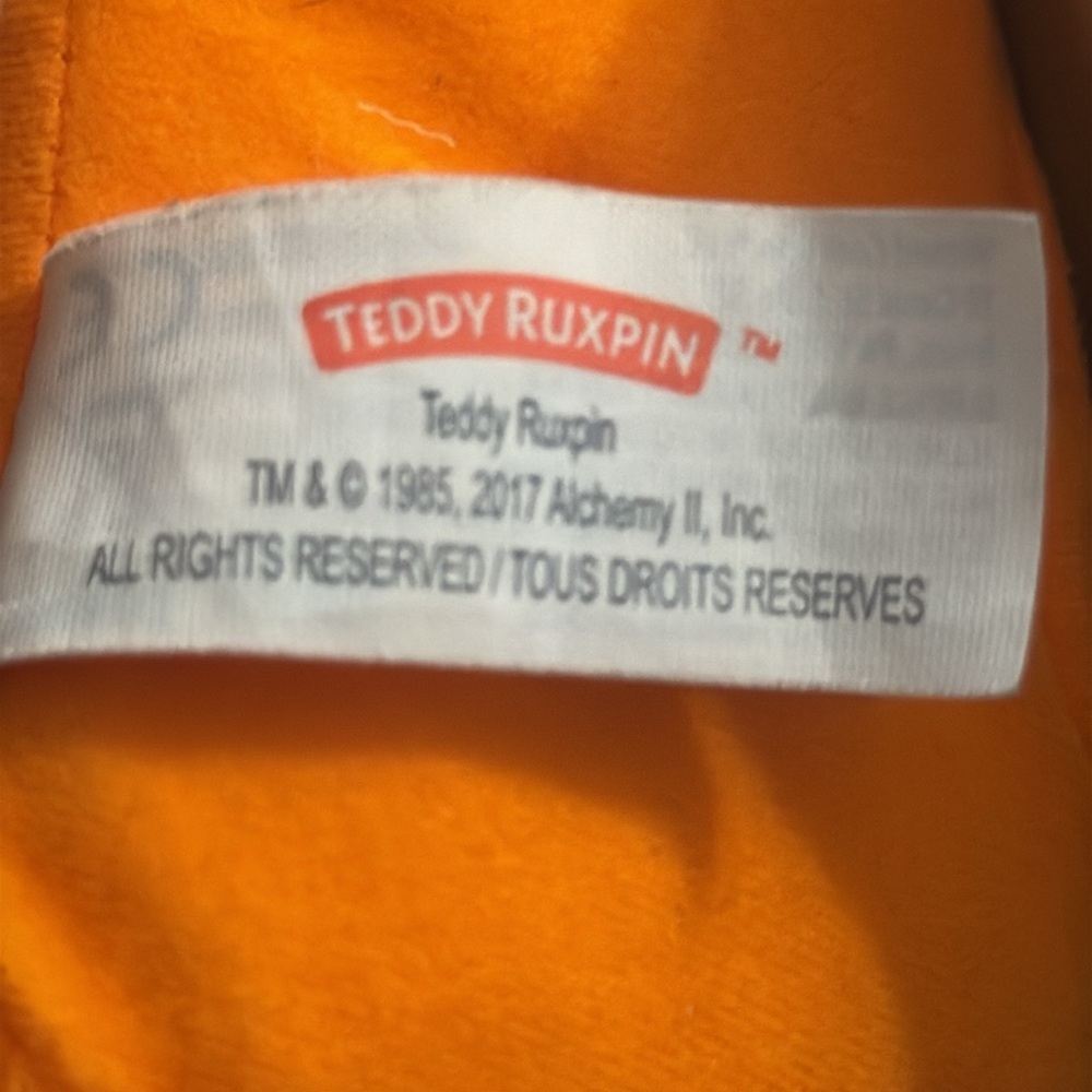 Authentic 2017 Teddy Ruxpin talking singing bear - Picture 6 of 6
